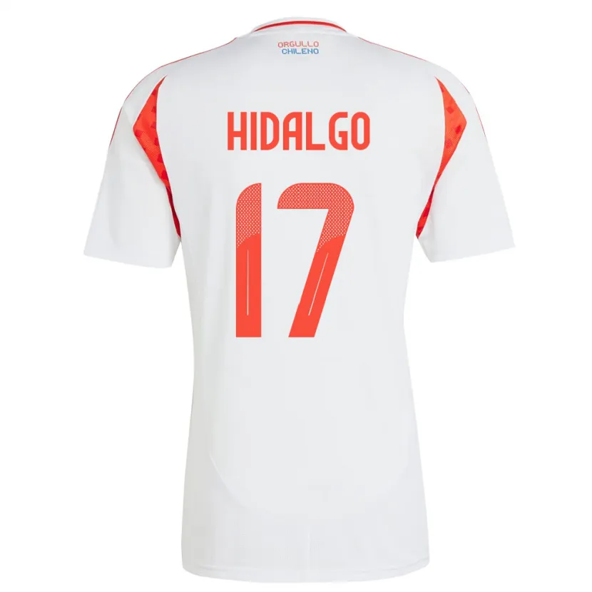 Danxen Dámské Chile Fernanda Hidalgo #17 Bílý Daleko Hráčské Dresy 24-26 Dres