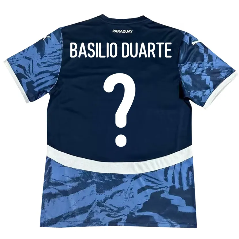 Danxen Dámské Paraguay Basilio Duarte #0 Modrý Daleko Hráčské Dresy 24-26 Dres
