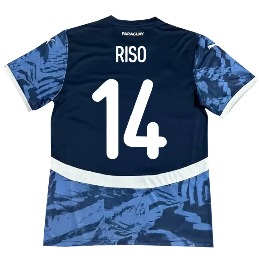 Danxen Dámské Paraguay Tania Riso #14 Modrý Daleko Hráčské Dresy 24-26 Dres