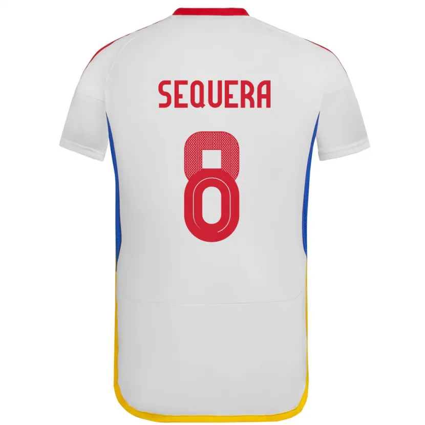 Danxen Dámské Venezuela Giovanny Sequera #8 Bílý Daleko Hráčské Dresy 24-26 Dres