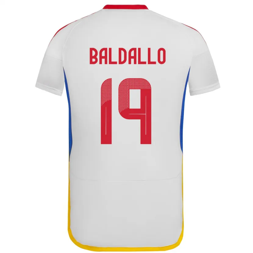 Danxen Dámské Venezuela Micheel Baldallo #19 Bílý Daleko Hráčské Dresy 24-26 Dres