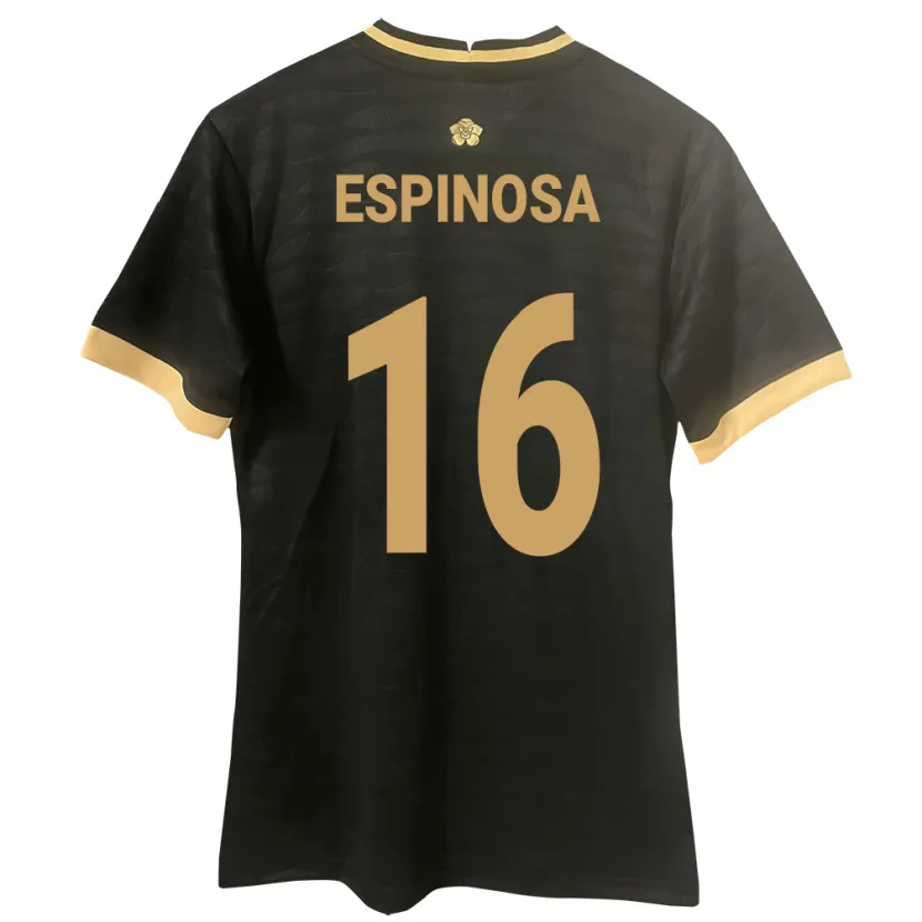 Danxen Dámské Panama Rebeca Espinosa #16 Černá Daleko Hráčské Dresy 24-26 Dres