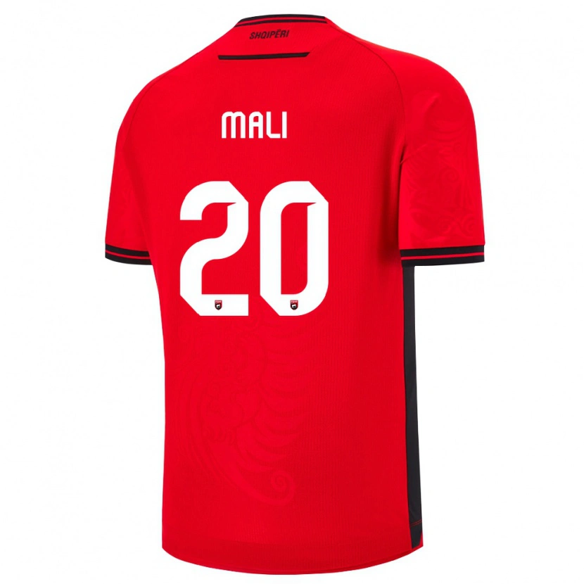 Danxen Dětské Albánie Frensi Mali #20 Červená Černá Domů Hráčské Dresy 26-28 Dres