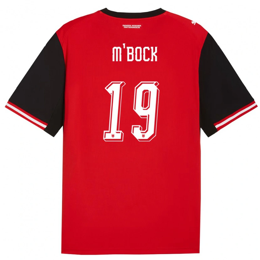 Danxen Dětské Rakousko Joseph M'bock #19 Černá Bílá Domů Hráčské Dresy 26-28 Dres