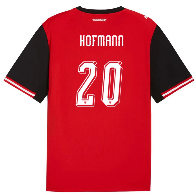 Danxen Dětské Rakousko Florian Hofmann #20 Černá Bílá Domů Hráčské Dresy 26-28 Dres