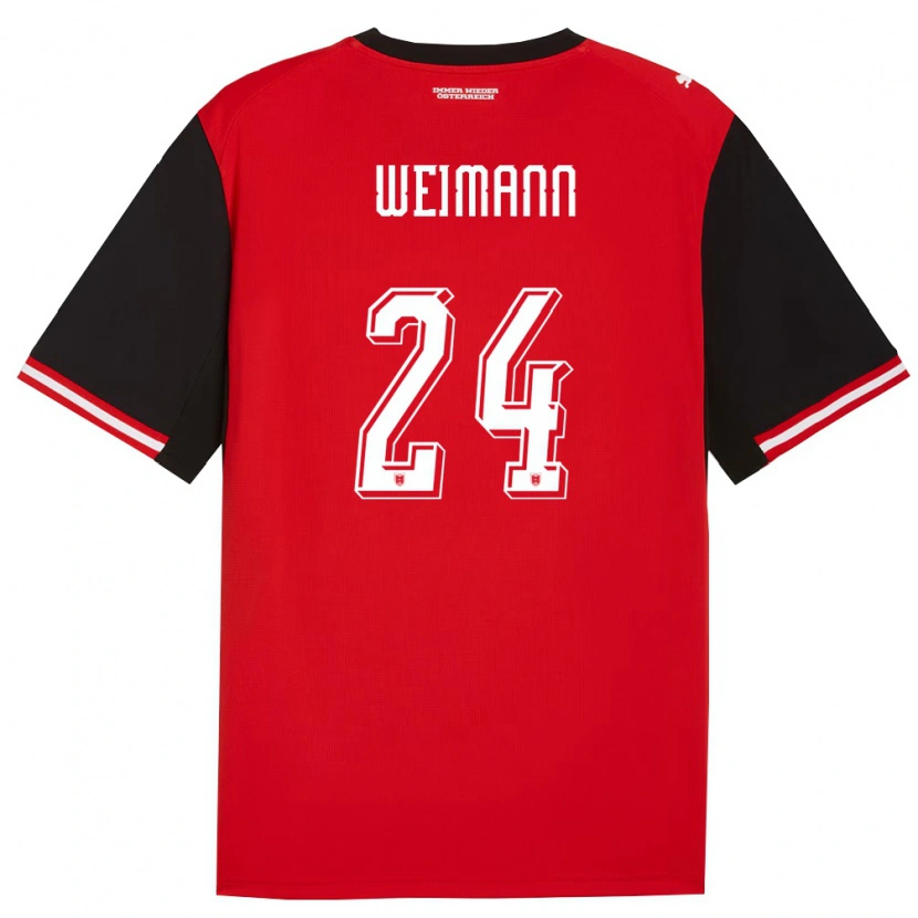 Danxen Dětské Rakousko Andreas Weimann #24 Černá Bílá Domů Hráčské Dresy 26-28 Dres