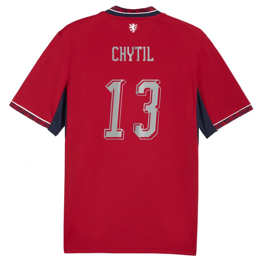 Danxen Dětské Česko Mojmír Chytil #13 Červená Bílá Námořnická Domů Hráčské Dresy 26-28 Dres