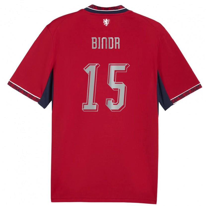 Danxen Dětské Česko Jan Bindr #15 Červená Bílá Námořnická Domů Hráčské Dresy 26-28 Dres