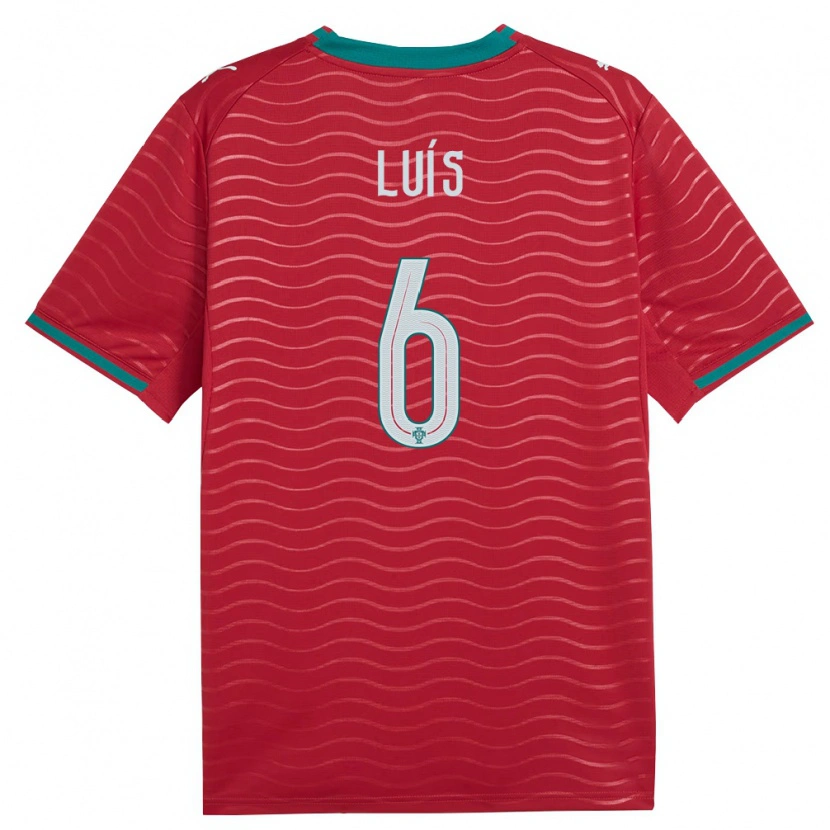 Danxen Dětské Portugalsko Rafael Luís #6 Červená Zelená Bílá Domů Hráčské Dresy 26-28 Dres