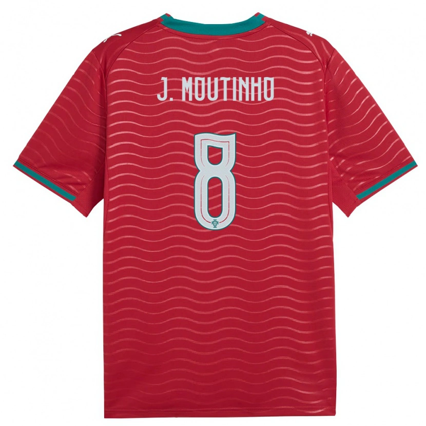 Danxen Dětské Portugalsko Joao Moutinho #8 Červená Zelená Bílá Domů Hráčské Dresy 26-28 Dres