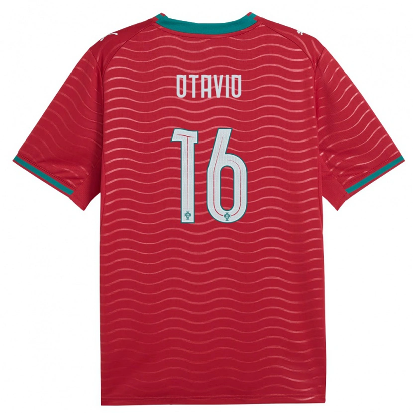 Danxen Dětské Portugalsko Otávio #16 Červená Zelená Bílá Domů Hráčské Dresy 26-28 Dres