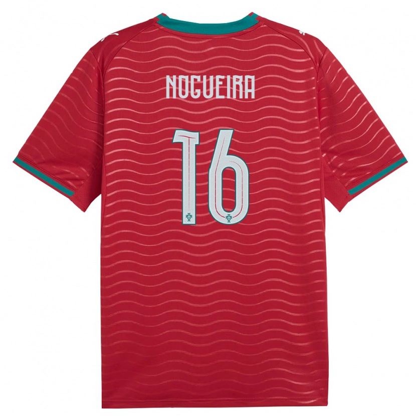 Danxen Dětské Portugalsko Rodrigo Nogueira #16 Červená Zelená Bílá Domů Hráčské Dresy 26-28 Dres