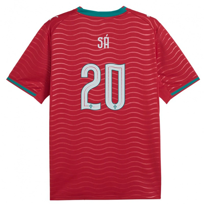 Danxen Dětské Portugalsko Gustavo Sá #20 Červená Zelená Bílá Domů Hráčské Dresy 26-28 Dres