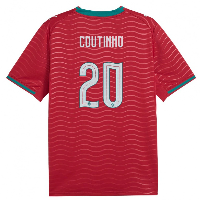 Danxen Dětské Portugalsko Ricardo Coutinho #20 Červená Zelená Bílá Domů Hráčské Dresy 26-28 Dres