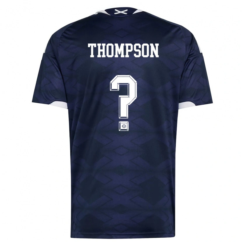 Danxen Dětské Skotsko Alfie Thompson #0 Námořnická Bílá Domů Hráčské Dresy 26-28 Dres