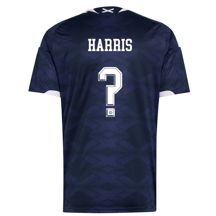 Danxen Dětské Skotsko Mark Harris #0 Námořnická Bílá Domů Hráčské Dresy 26-28 Dres