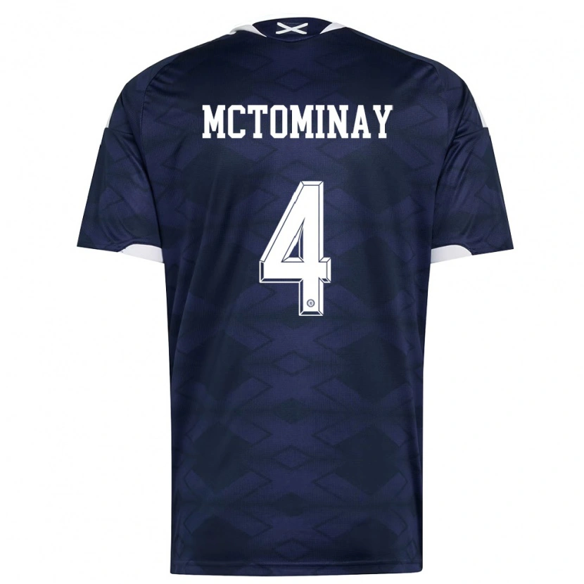 Danxen Dětské Skotsko Scott Mctominay #4 Námořnická Bílá Domů Hráčské Dresy 26-28 Dres