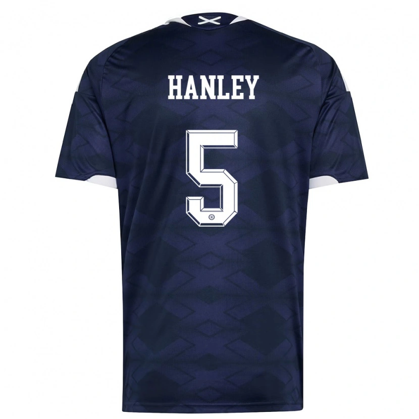 Danxen Dětské Skotsko Grant Hanley #5 Námořnická Bílá Domů Hráčské Dresy 26-28 Dres