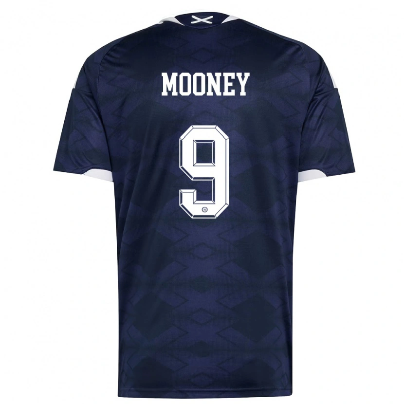 Danxen Dětské Skotsko Evan Mooney #9 Námořnická Bílá Domů Hráčské Dresy 26-28 Dres