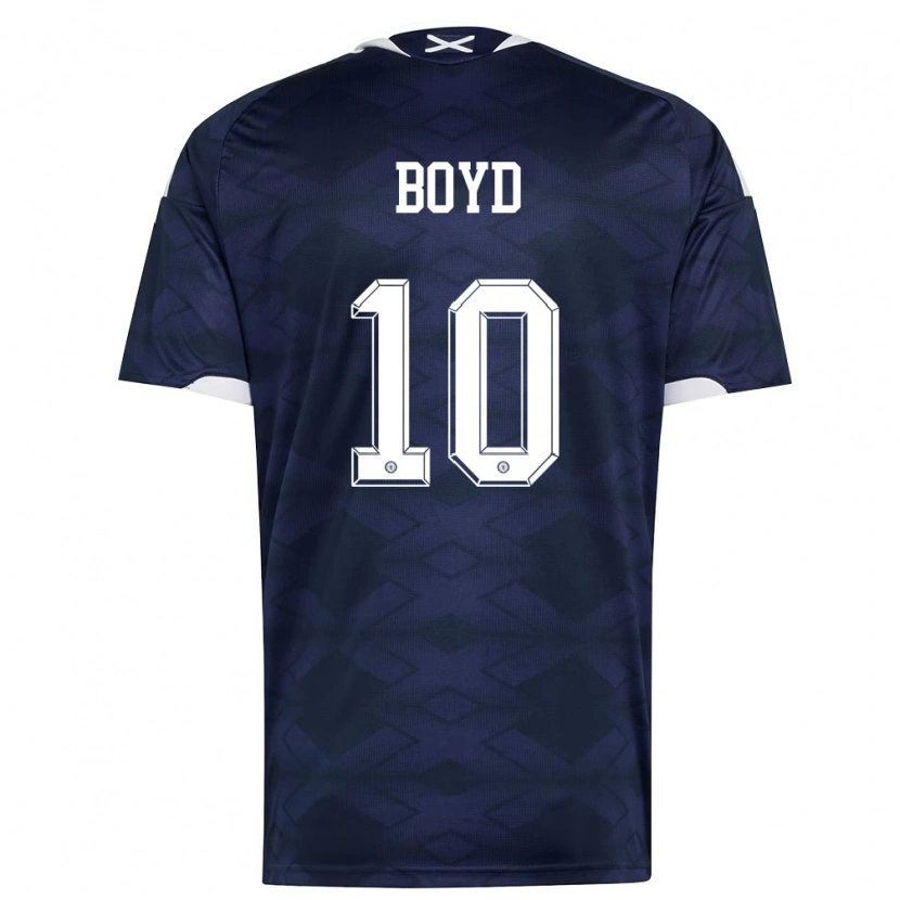 Danxen Dětské Skotsko Fletcher Boyd #10 Námořnická Bílá Domů Hráčské Dresy 26-28 Dres