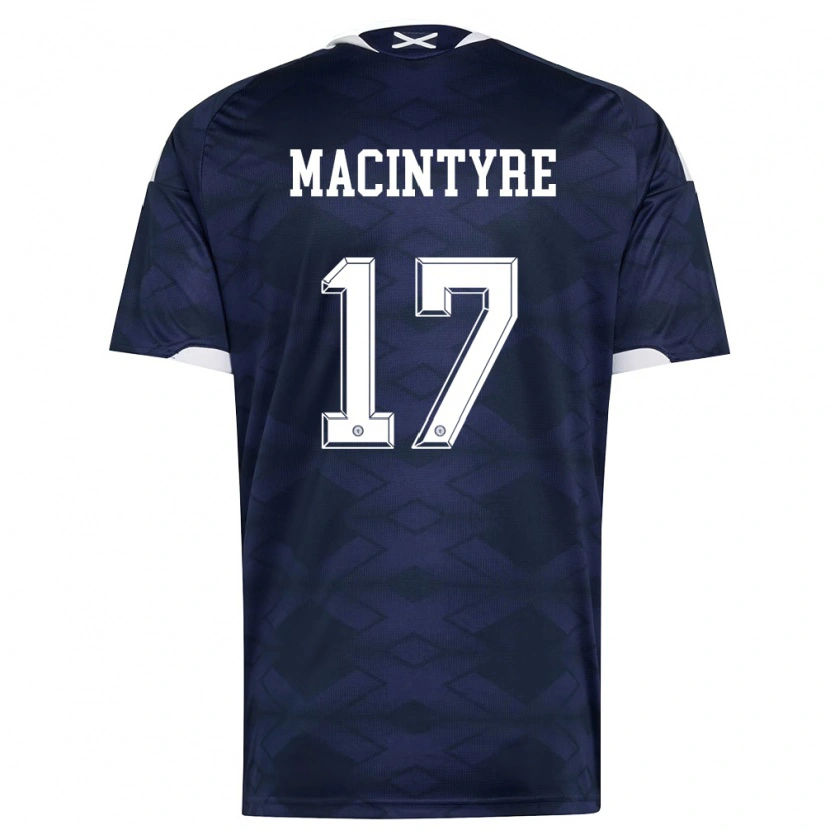 Danxen Dětské Skotsko Jacob Macintyre #17 Námořnická Bílá Domů Hráčské Dresy 26-28 Dres