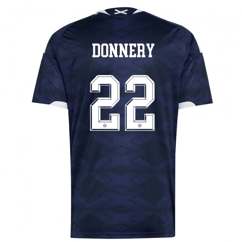 Danxen Dětské Skotsko Julian Donnery #22 Námořnická Bílá Domů Hráčské Dresy 26-28 Dres