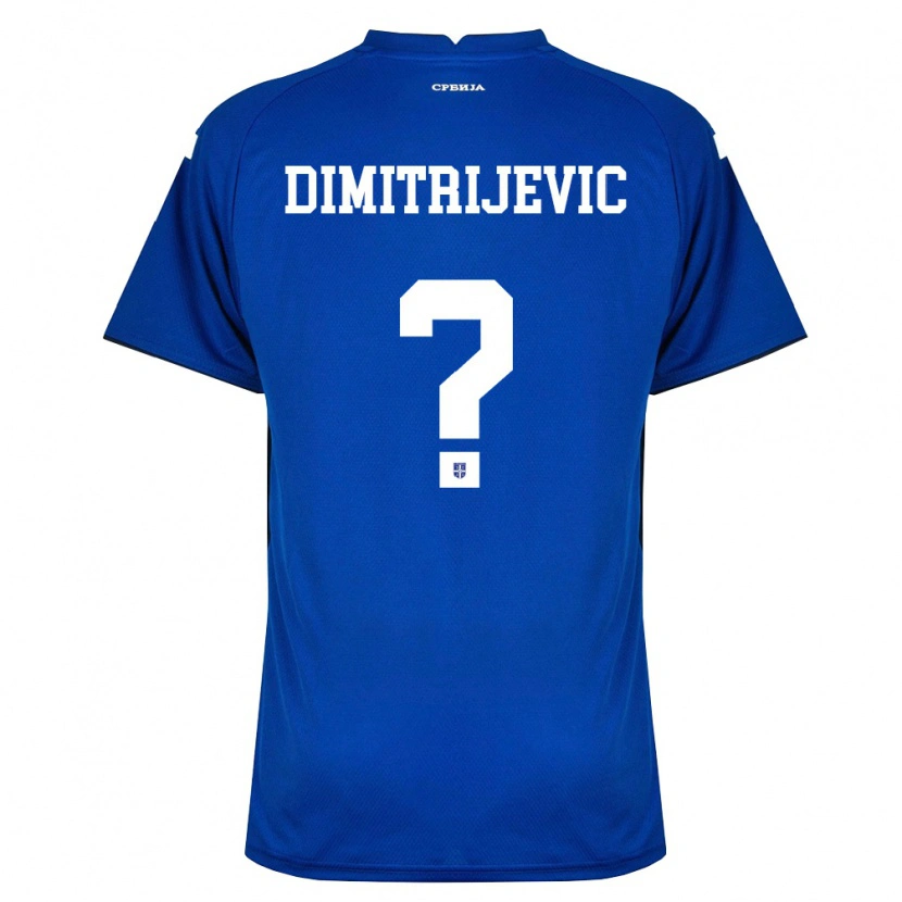 Danxen Dětské Srbsko Andrej Dimitrijevic #0 Námořnická Červená Domů Hráčské Dresy 26-28 Dres