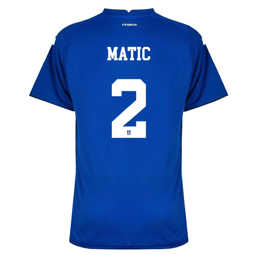 Danxen Dětské Srbsko Boris Matic #2 Námořnická Červená Domů Hráčské Dresy 26-28 Dres