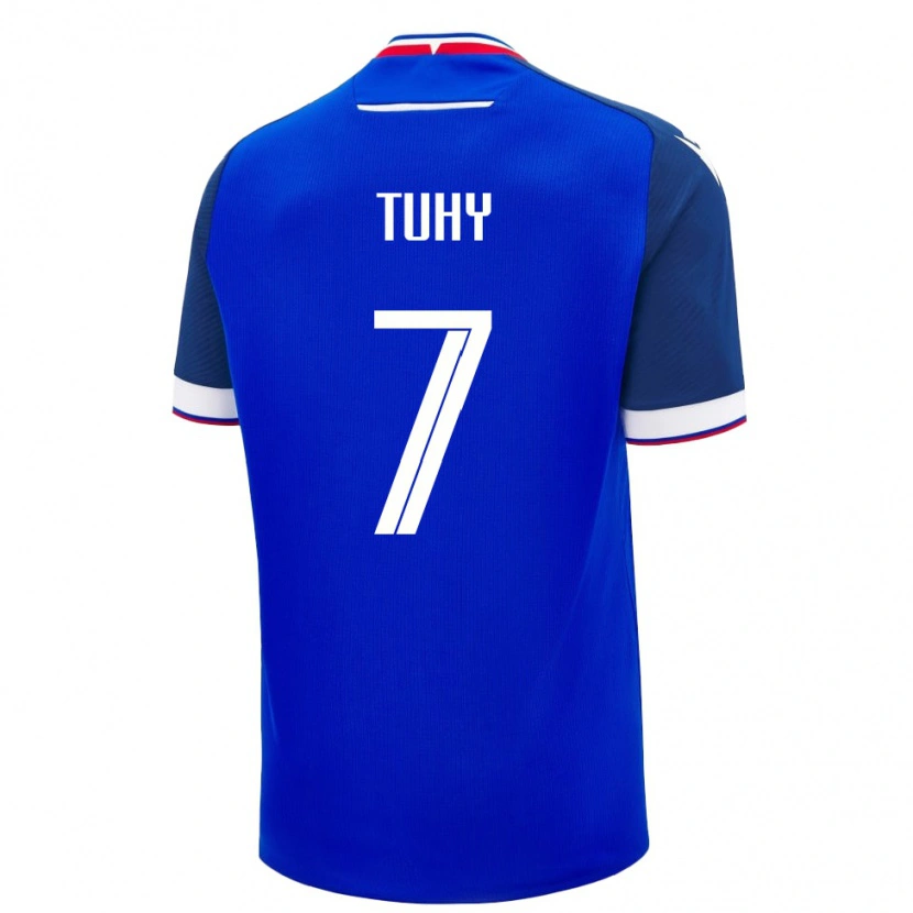 Danxen Dětské Slovensko Tomas Tuhy #7 Modrá Bílá Domů Hráčské Dresy 26-28 Dres