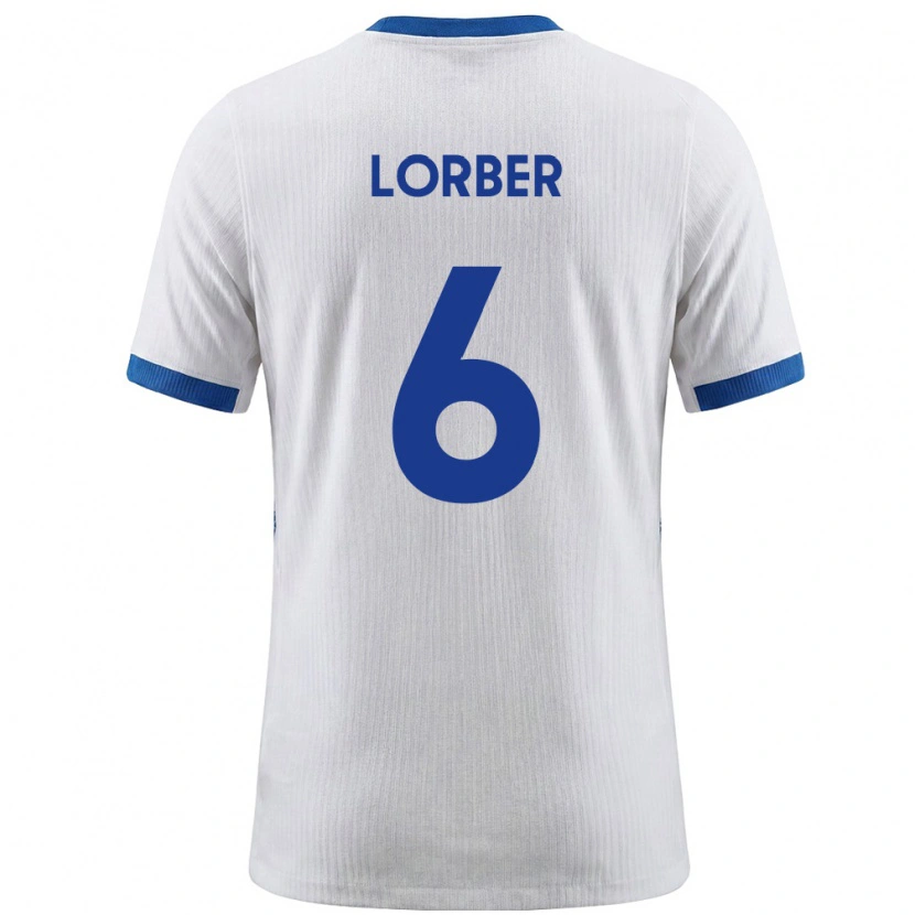 Danxen Dětské Slovinsko Marcel Lorber #6 Bílá Modrá Domů Hráčské Dresy 26-28 Dres