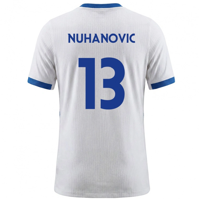 Danxen Dětské Slovinsko Husko Nuhanovic #13 Bílá Modrá Domů Hráčské Dresy 26-28 Dres