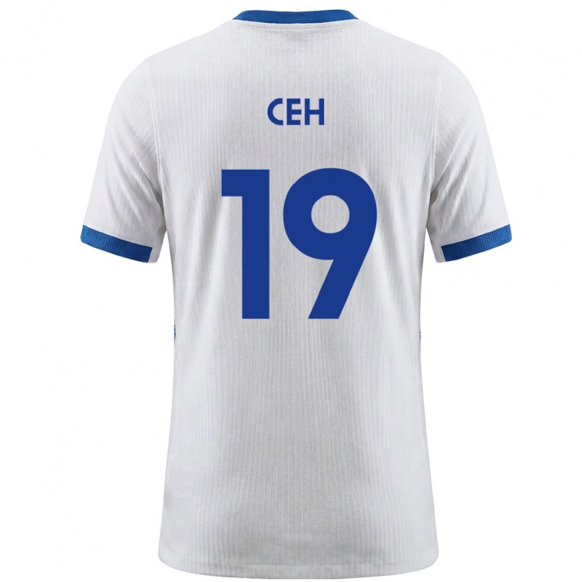 Danxen Dětské Slovinsko Lukas Ceh #19 Bílá Modrá Domů Hráčské Dresy 26-28 Dres