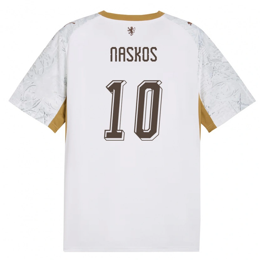 Danxen Dětské Česko Marek Naskos #10 Smetanová Zlatá Šedá Daleko Hráčské Dresy 26-28 Dres