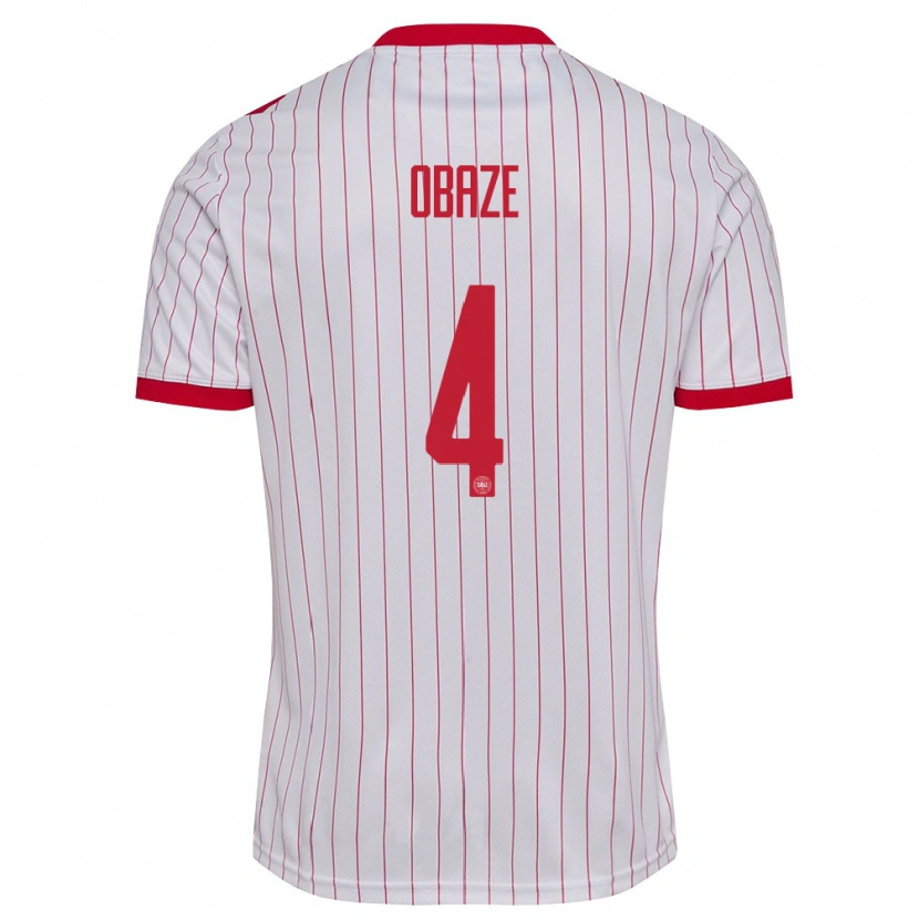 Danxen Dětské Dánsko Isabella Obaze #4 Bílá Červená Daleko Hráčské Dresy 26-28 Dres