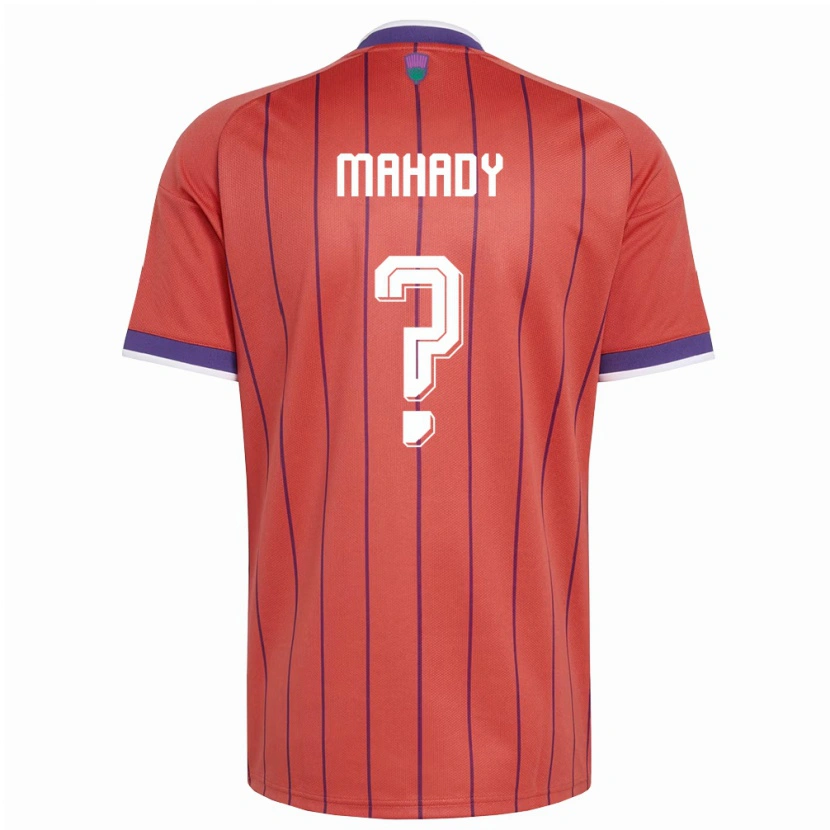 Danxen Dětské Skotsko Rory Mahady #0 Oranžová Fialová Daleko Hráčské Dresy 26-28 Dres