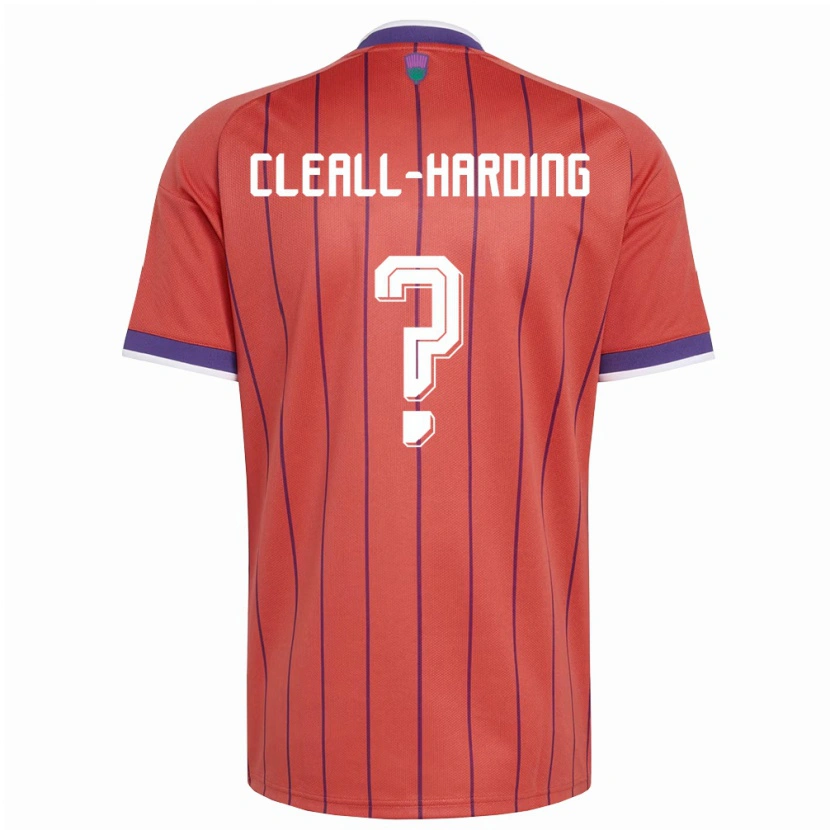 Danxen Dětské Skotsko Sam Cleall-Harding #0 Oranžová Fialová Daleko Hráčské Dresy 26-28 Dres