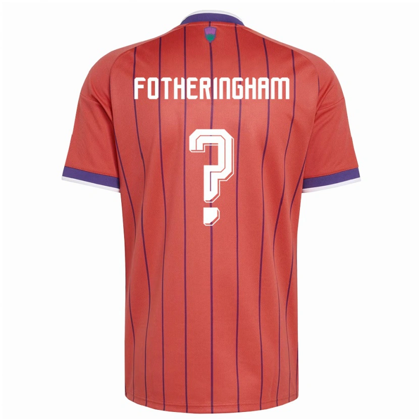 Danxen Dětské Skotsko Kai Fotheringham #0 Oranžová Fialová Daleko Hráčské Dresy 26-28 Dres