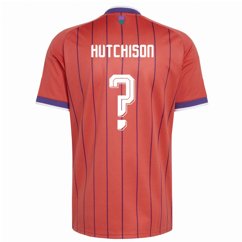 Danxen Dětské Skotsko Kai Hutchison #0 Oranžová Fialová Daleko Hráčské Dresy 26-28 Dres