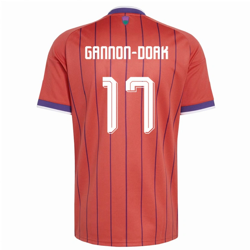 Danxen Dětské Skotsko Ben Gannon-Doak #17 Oranžová Fialová Daleko Hráčské Dresy 26-28 Dres