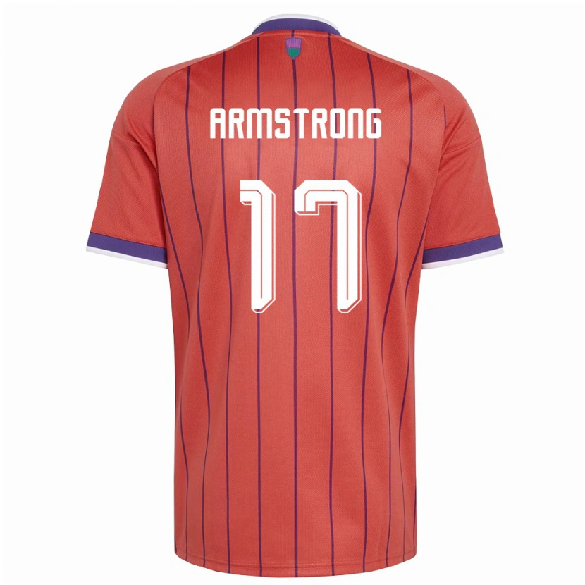 Danxen Dětské Skotsko Stuart Armstrong #17 Oranžová Fialová Daleko Hráčské Dresy 26-28 Dres