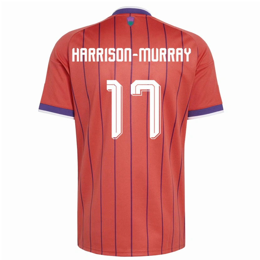 Danxen Dětské Skotsko Christie Harrison-Murray #17 Oranžová Fialová Daleko Hráčské Dresy 26-28 Dres