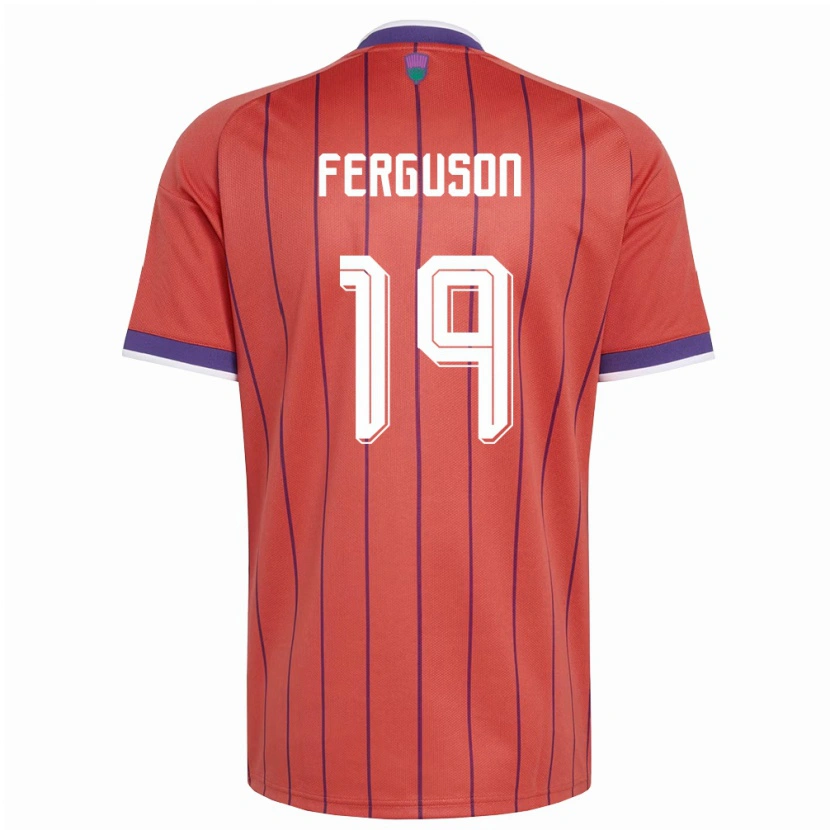 Danxen Dětské Skotsko Lewis Ferguson #19 Oranžová Fialová Daleko Hráčské Dresy 26-28 Dres
