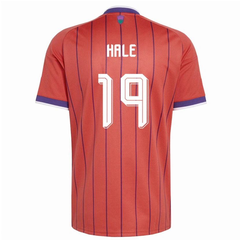 Danxen Dětské Skotsko Finlay Hale #19 Oranžová Fialová Daleko Hráčské Dresy 26-28 Dres