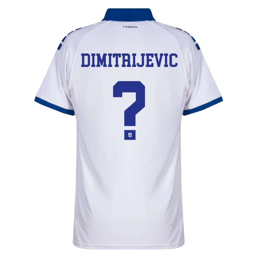 Danxen Dětské Srbsko Andrej Dimitrijevic #0 Námořnická Bílá Červená Daleko Hráčské Dresy 26-28 Dres