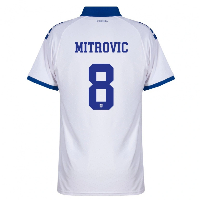 Danxen Dětské Srbsko Matija Mitrović #8 Námořnická Bílá Červená Daleko Hráčské Dresy 26-28 Dres