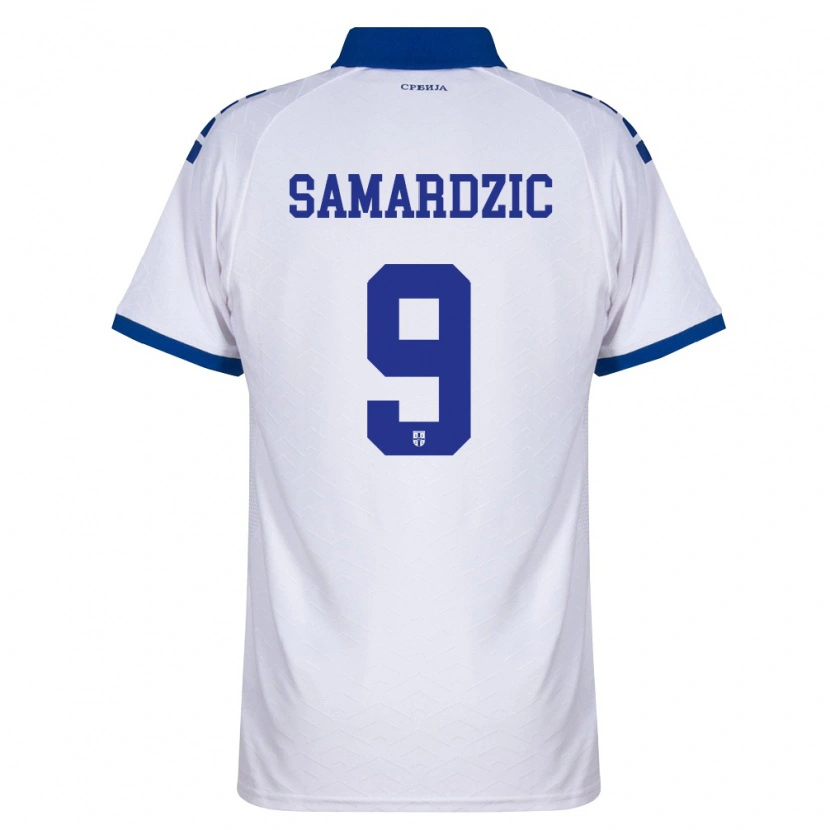 Danxen Dětské Srbsko Tadija Samardzic #9 Námořnická Bílá Červená Daleko Hráčské Dresy 26-28 Dres