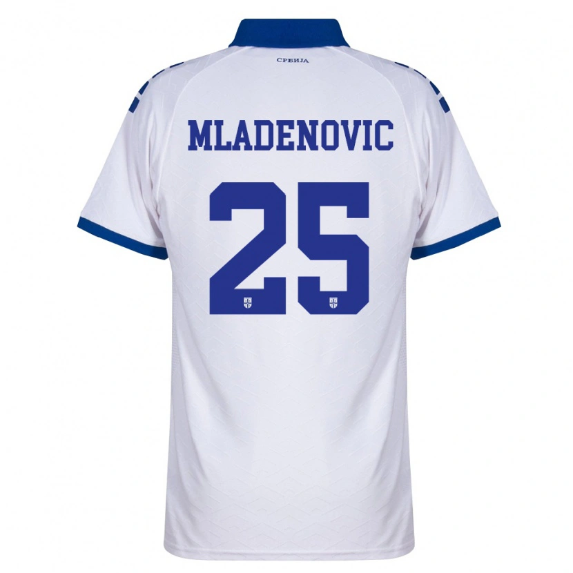 Danxen Dětské Srbsko Filip Mladenovic #25 Námořnická Bílá Červená Daleko Hráčské Dresy 26-28 Dres
