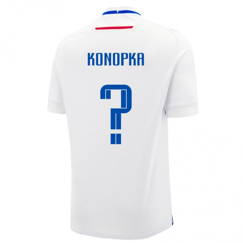 Danxen Dětské Slovensko Martin Konopka #0 Bílá Modrá Daleko Hráčské Dresy 26-28 Dres