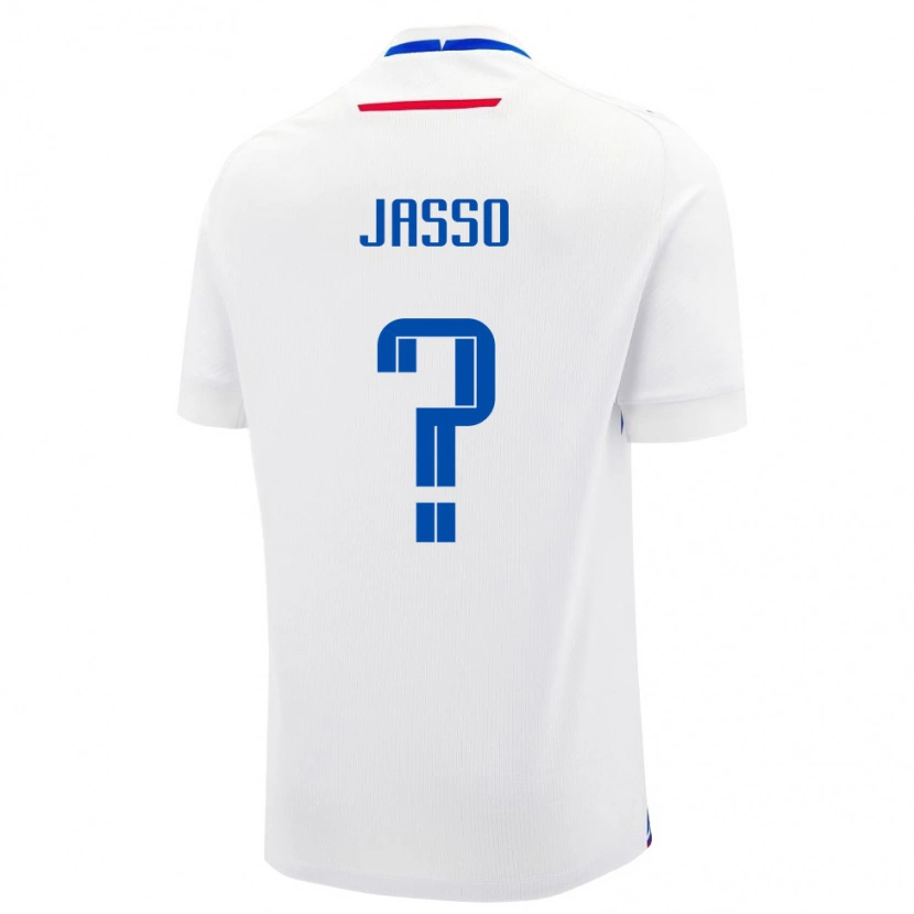 Danxen Dětské Slovensko Tomas Jasso #0 Bílá Modrá Daleko Hráčské Dresy 26-28 Dres