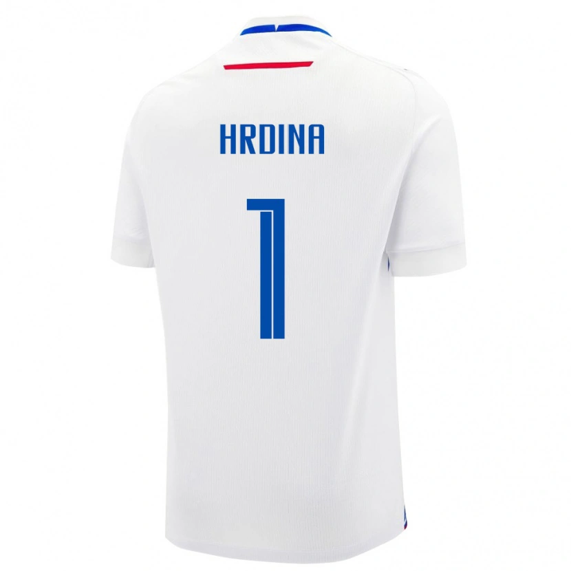 Danxen Dětské Slovensko Adam Hrdina #1 Bílá Modrá Daleko Hráčské Dresy 26-28 Dres